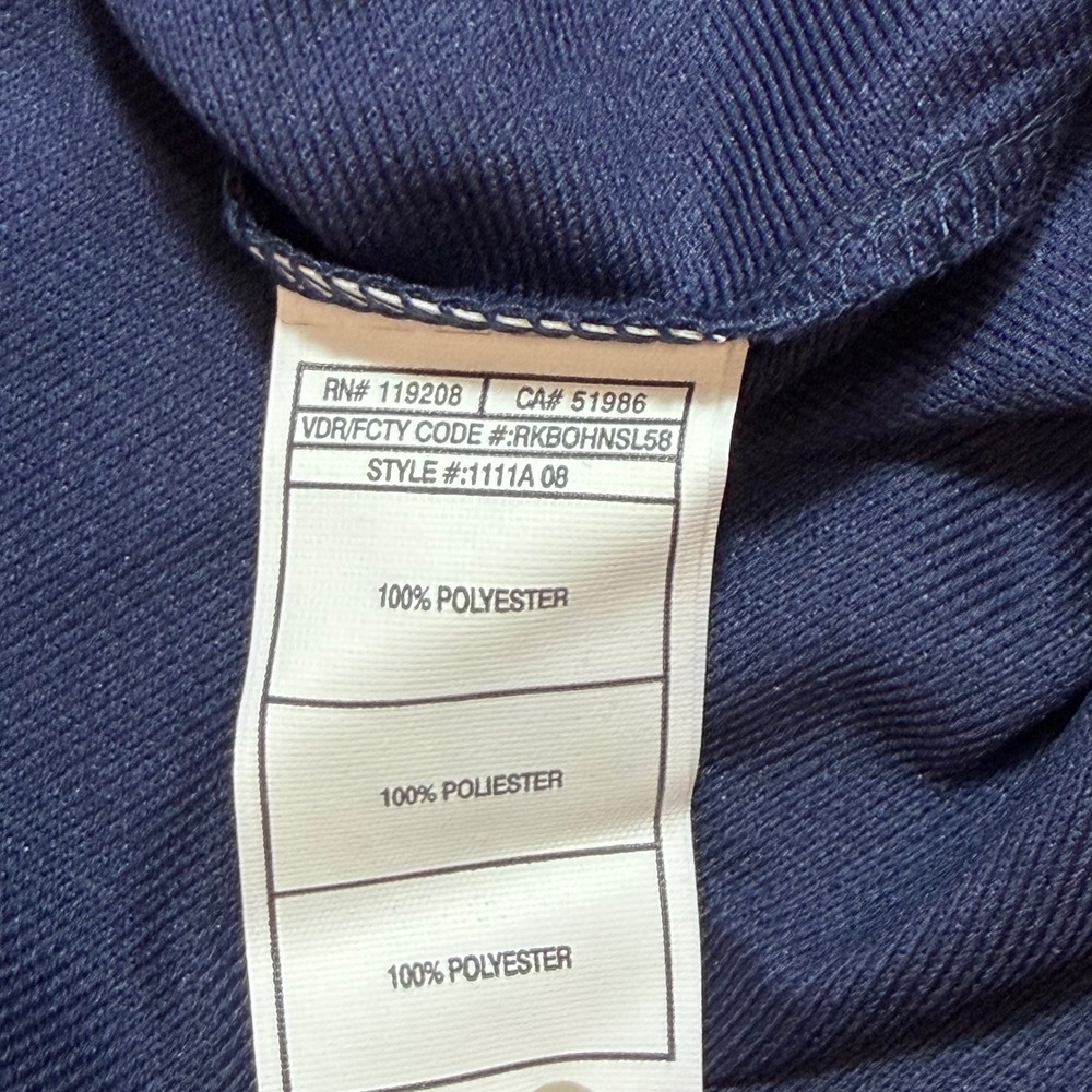 Reebok St Louis Blues Polo Mens 2XL Navy Blue NHL Hockey NWT - Picture 7 of 10